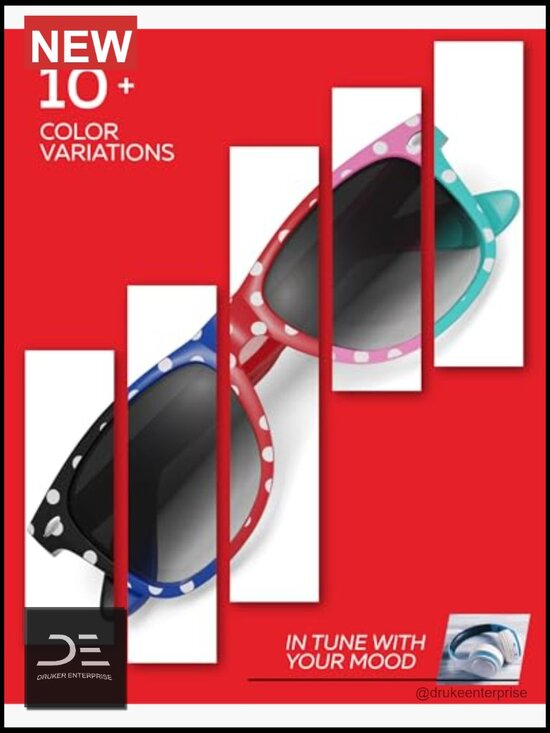 Vintage Polka Dot Wayfarer Sunglasses UV400 Non-Polarized Gradient Lens main image 6